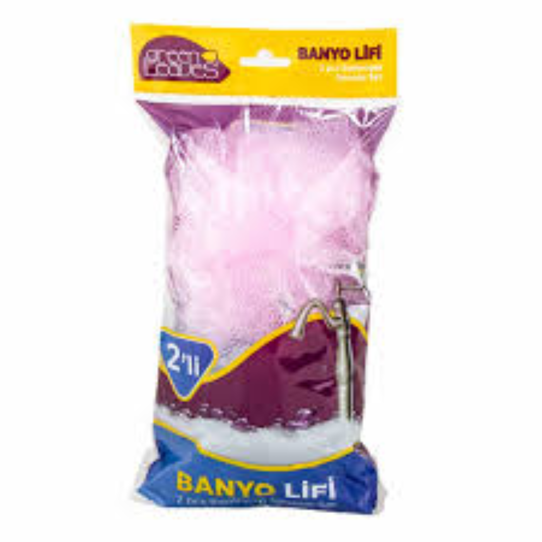 GREENLEAVES 2PC BATH SPONGE 30G 70141